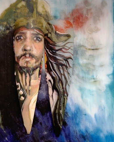 Handpainted Captain Jack Sparrow 
