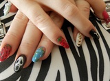 Gelish with various designs