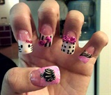 nails with 3d art