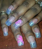 Janell&#39;s 3d pink flowers