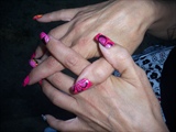 Hot Pink Water Marble