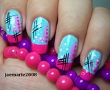 Funky Abstract Nail Design