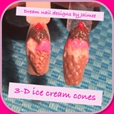 3D Ice Cream Cones 
