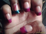 natural nails colored tips