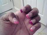 pink and purple nail tips