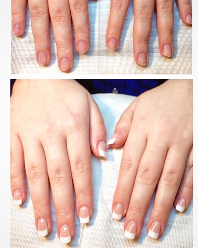 Classic French Sculpted Nails 