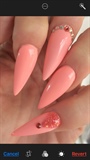 Peach Nails 