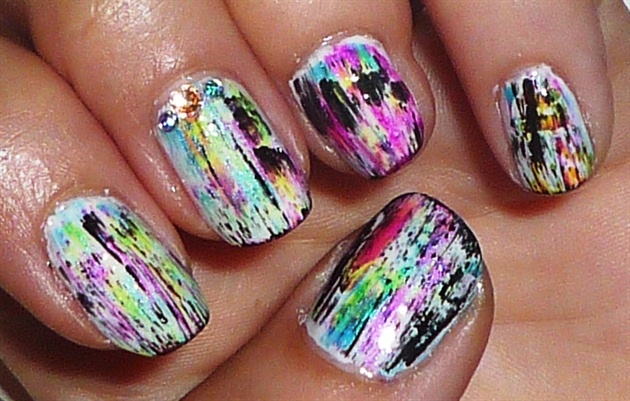 Mixed polishes Nail art