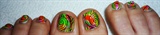 Water Marble Stamping Toes Bornprettysto