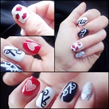 Valentine&#39;s day nail art