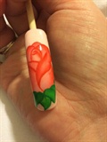Hand Painted Rose Using Acrylic Paints 