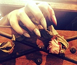 Dracula Themed Nails
