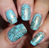 Sparkly Nails Gold Lace Nail Foil