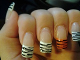 Tiger &amp; Zebra Striped - Jungle Nails