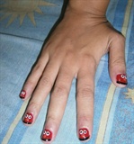 Elmo Nail art
