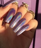 Long Holographic nails 