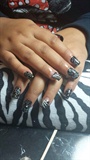 Black With Glitter ! (cute Little Desing