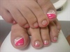 hot pink toes