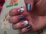 Hello Kitty dots Pink n&#39; Blue (Righ Hand