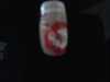 Red and white hawaiin flower nail design