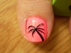 hot pink with black palm tree