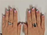 Pink and silver french