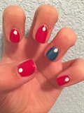 my 2014 Fourth of July nails ☺️