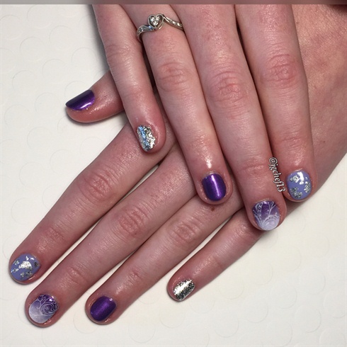 Shades Of Purple Gel Manicure