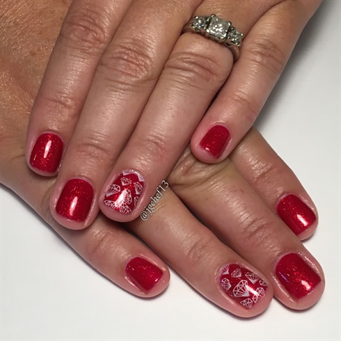 Ruby Red Gel Manicure