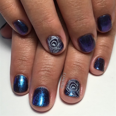 Peacock Color Shifting Gel Manicure