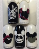 Mickey&#39;s Halloween Party Nail Designs