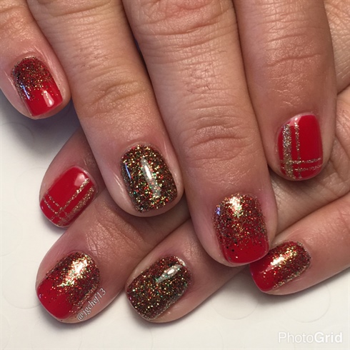 Holiday Red W/ Custom Glitter Mix