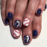 Matte Baseball Gel Manicure