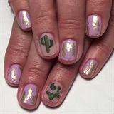 Cactus Cuteness Gel Manicure