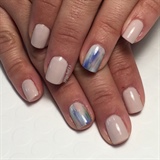 Chic Nude Color Washed Gel Manicure