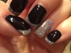 Black With Silver Glitter