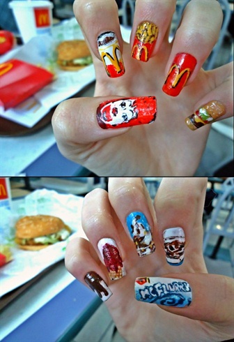 McDonald&#39;s nails design