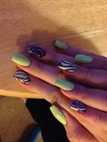 Lime And Purple Marble