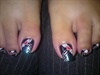 art for toe nails(flying heart)