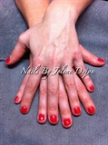 Red Shellac Nails