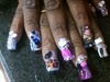 3D nails with Ed Hardy in the nail 