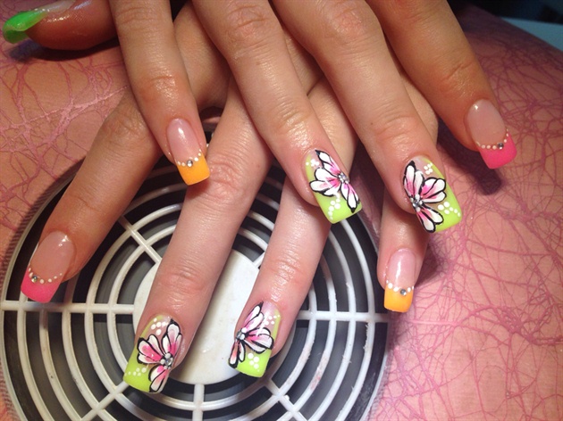 Neon Gel With Flowers