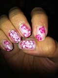 Pink Dotting Floral (Right)