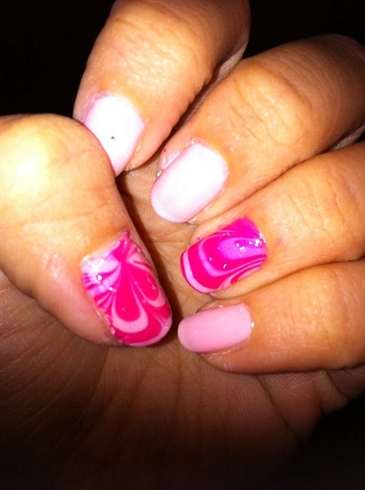 Pinky Water Marble (Left)