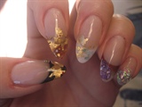 Acrylic Tips with Embedded Gold Foil