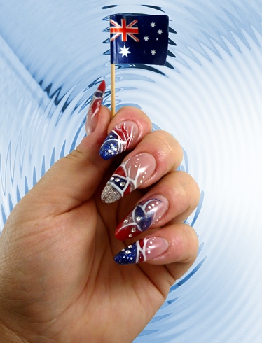 Australia Day Nails 2011