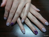 grey with violet