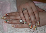 Whipped Cream And Fruit Nail Art