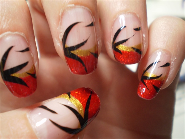 Asian Inspired 3D Nail Art - wide 3