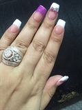 White N Pink French Acrylic 